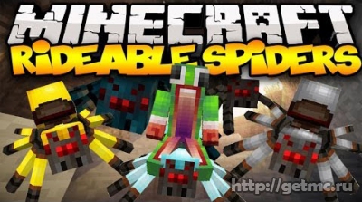 Rideable Spiders Mod