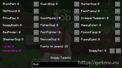 Doggy Talents Mod