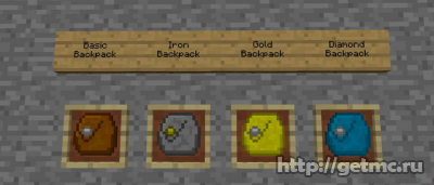 Iron Backpacks Mod