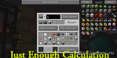 Just Enough Calculator Mod