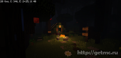A Dark and Storm Night In The forest Map