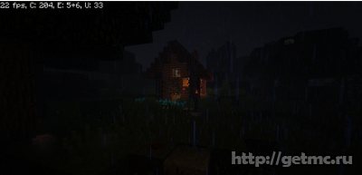 A Dark and Storm Night In The forest Map