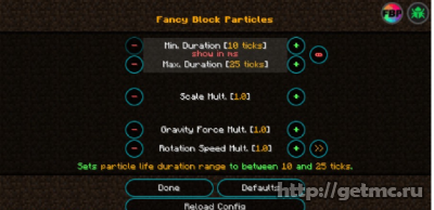 Fancy Block Particles Mod